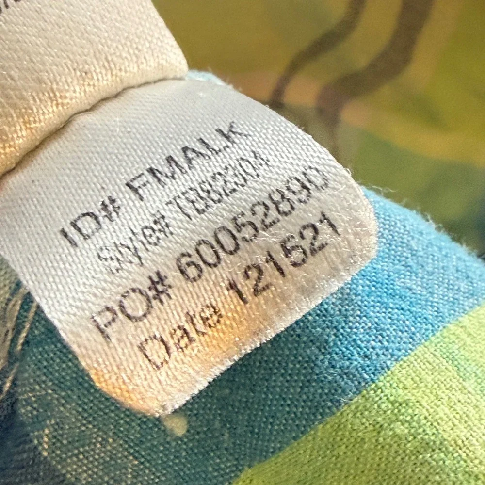 Tommy Bahama Mens XL Pajama Pants Green Blue Plaid Cotton Lounge Sleepwear 2479